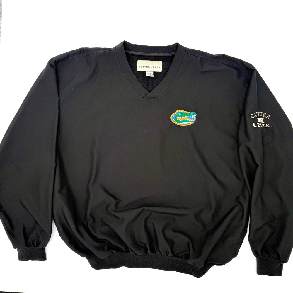 Cutter & Buck Fl Gators Men's V-Neck Black Size XL Like New, Ships next day .